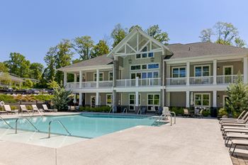 Pool with sundecks